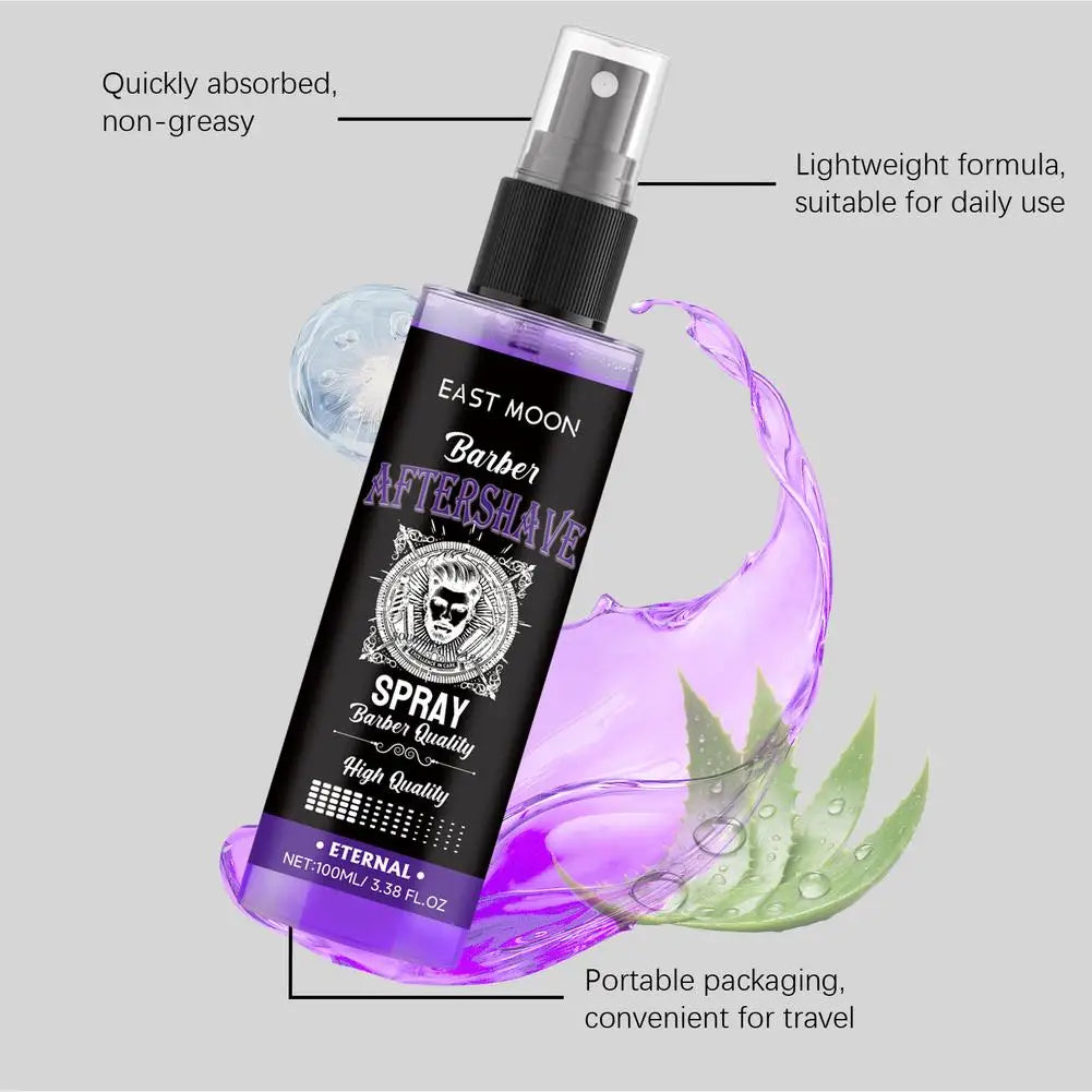 Deep Moisturizing Aftershave Spray 100ml Efficient Hydration Repair Soothe Beard Reduce Redness Swelling Non Greasy Soft