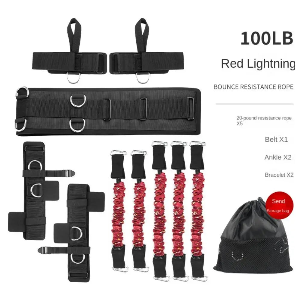Professional Fitness Boxing Training Resistance Band Stretching Strap Portable Resistance Bands Enhance Power Elastic Rubber