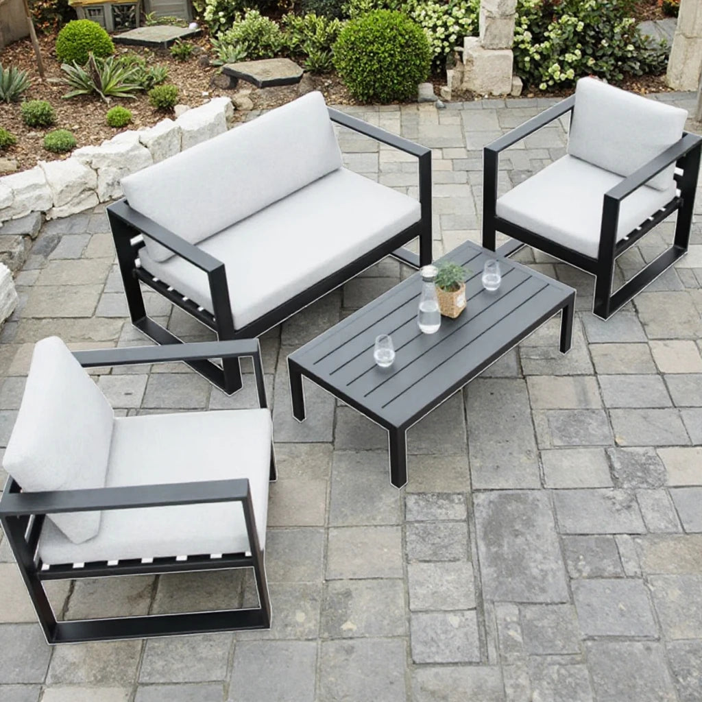Best Price  Aluminum  Patio Sofa  Garden Sofa Outdoor Sofas for Hotel Courtyard