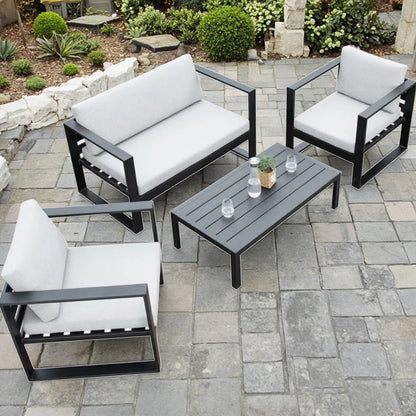Best Price  Aluminum  Patio Sofa  Garden Sofa Outdoor Sofas for Hotel Courtyard