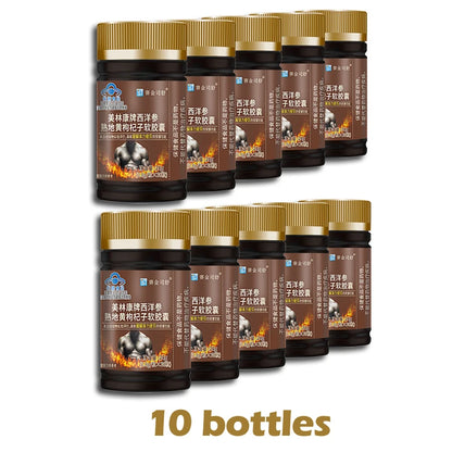 Natural ginseng Prepared Rehmannia Root wolfberry Softgels Male Enhancing Supplement Support Energy & Stamina